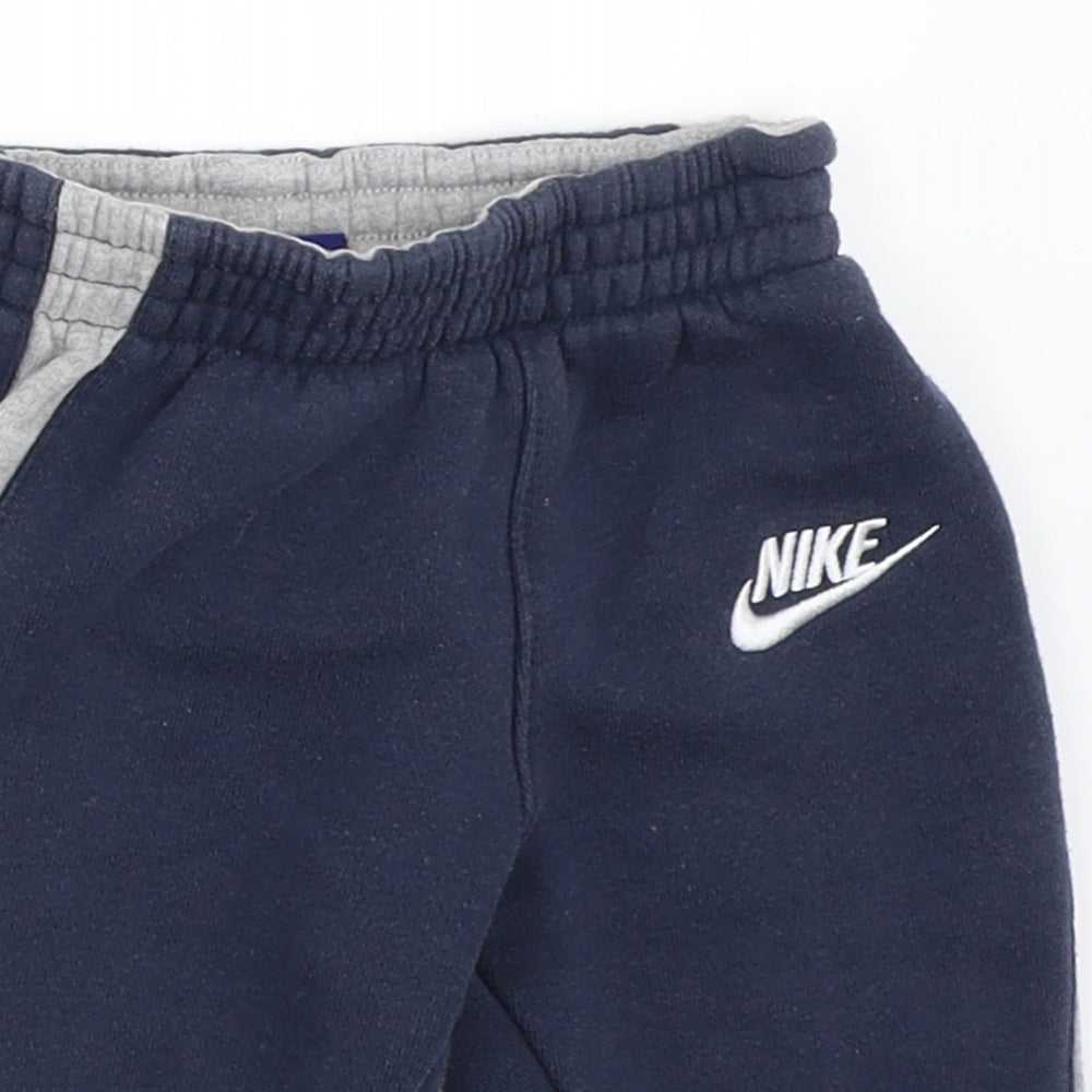 Nike Boys Blue   Jogger Trousers Size 6-9 Months