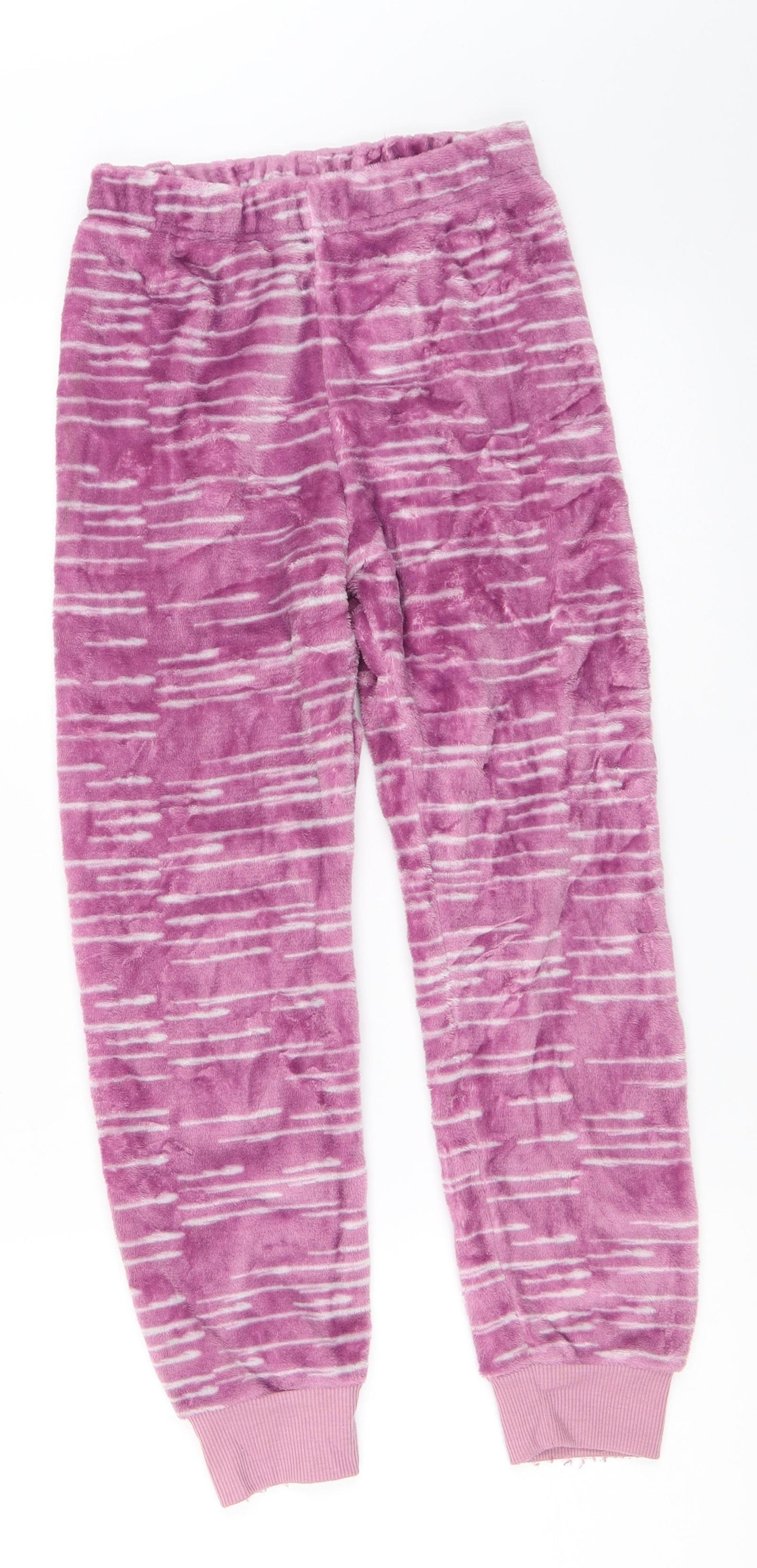 Lily & Dan Girls Purple Solid  Top Pyjama Pants Size 7-8 Years