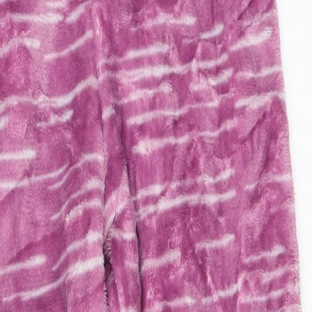 Lily & Dan Girls Purple Solid  Top Pyjama Pants Size 7-8 Years