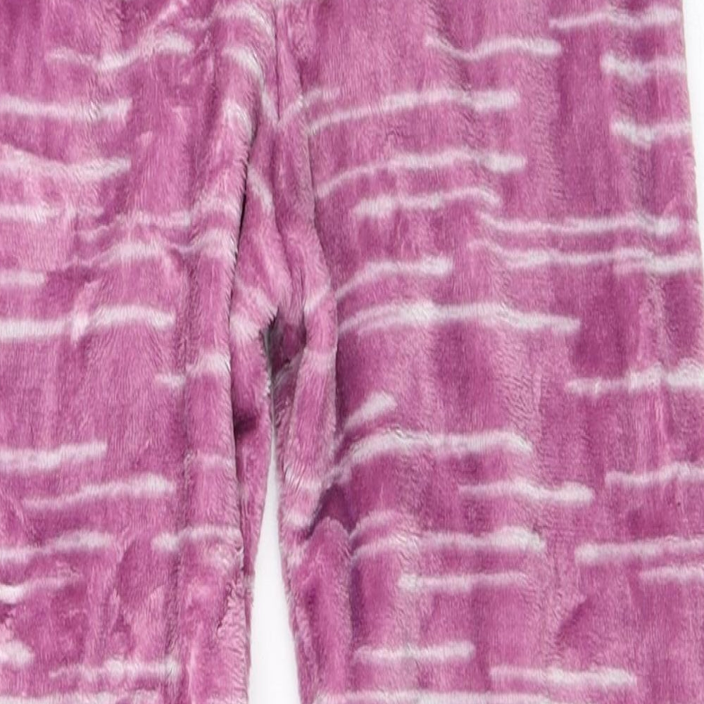 Lily & Dan Girls Purple Solid  Top Pyjama Pants Size 7-8 Years