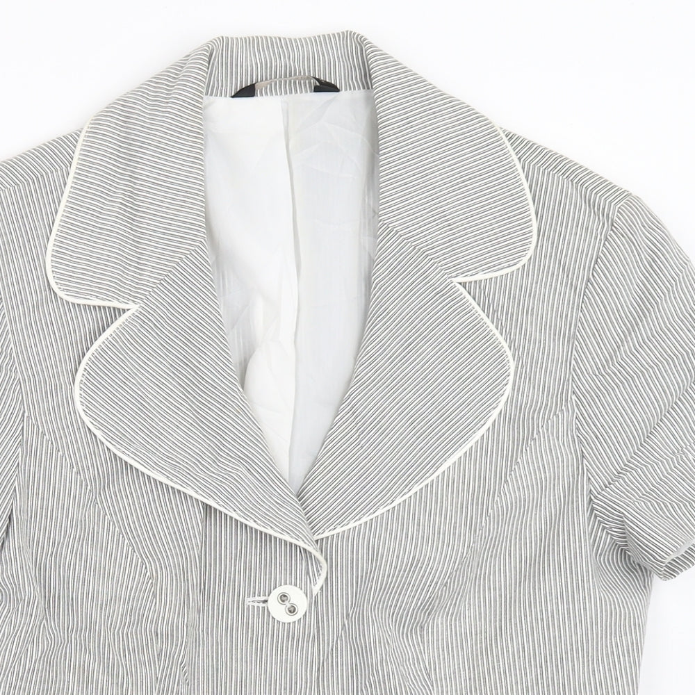 Woolworths Womens Grey   Jacket Blazer Size 12