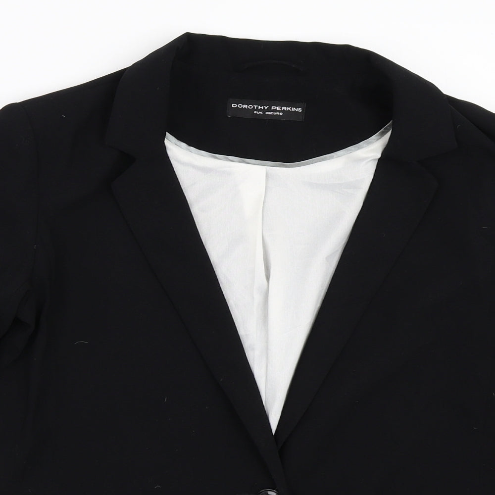 Dorothy Perkins Womens Black   Jacket Blazer Size 8
