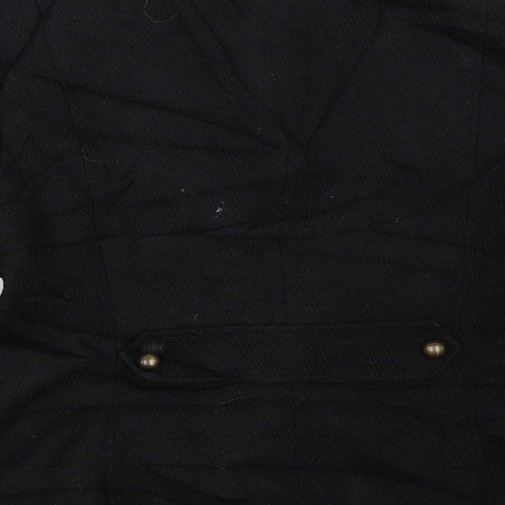 Debenhams Womens Black   Overcoat Coat Size 16