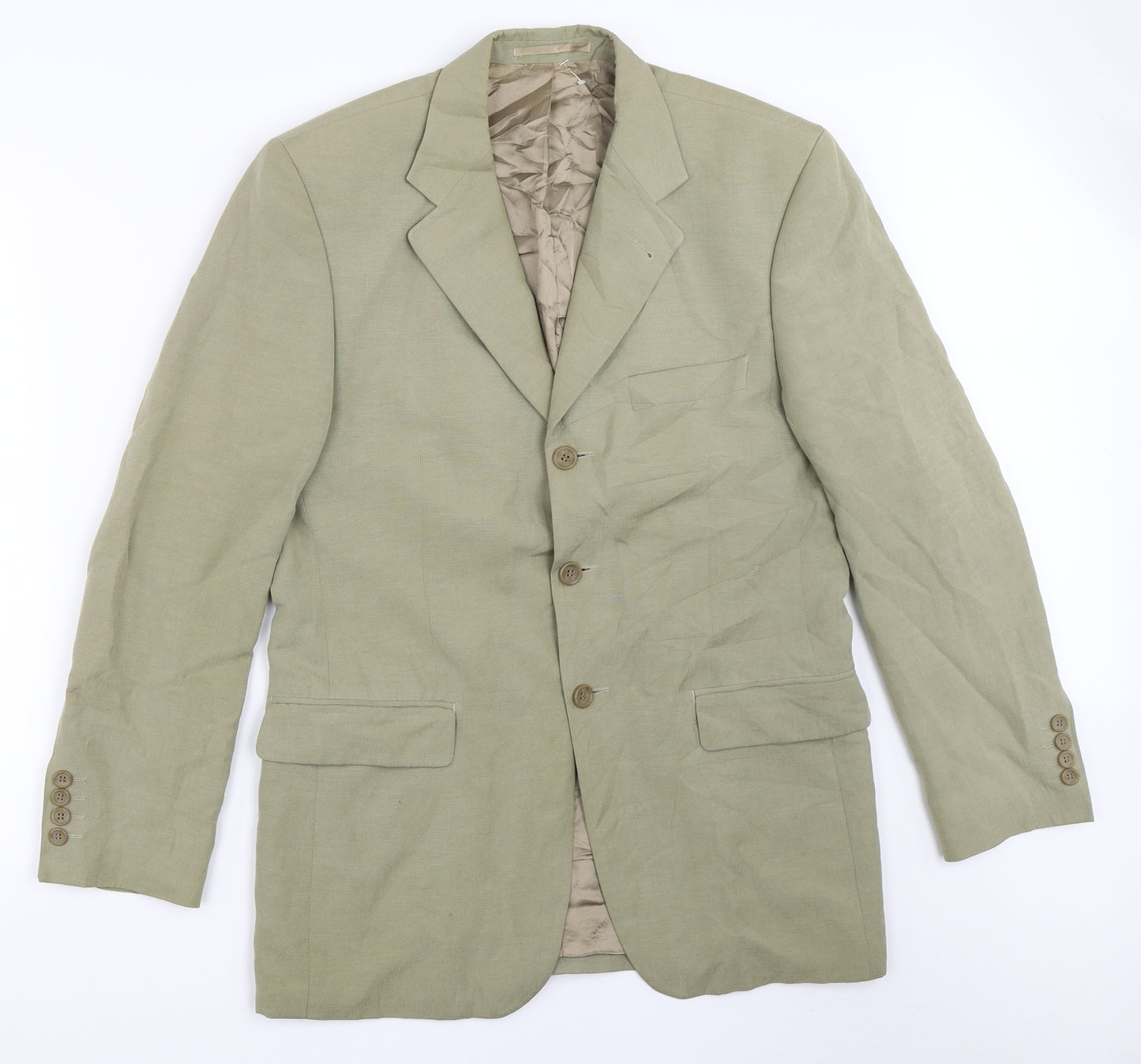 Jaeger Mens Beige   Jacket Blazer Size 38