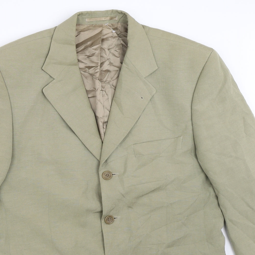 Jaeger Mens Beige   Jacket Blazer Size 38