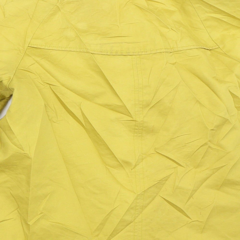 Marks and Spencer Womens Yellow   Pea Coat Coat Size 10