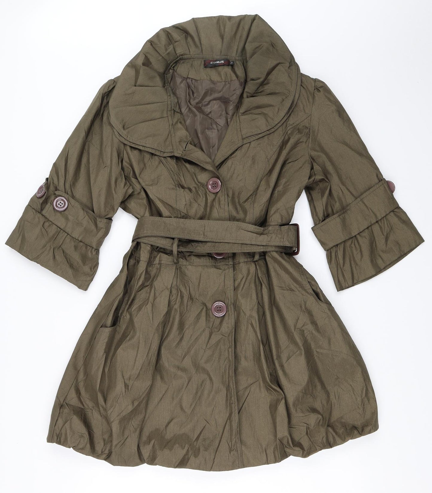 Conos Womens Green   Overcoat Coat Size L