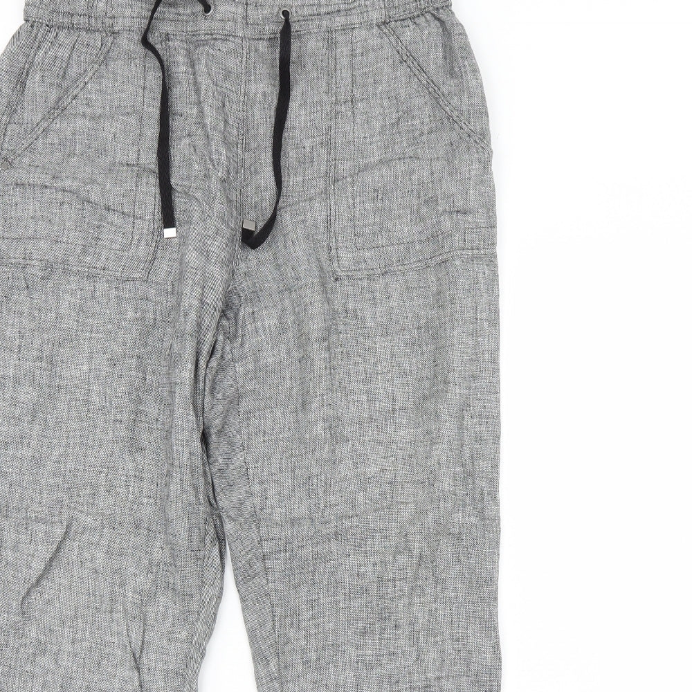 Nutmeg Womens Grey   Trousers  Size 12 L26 in