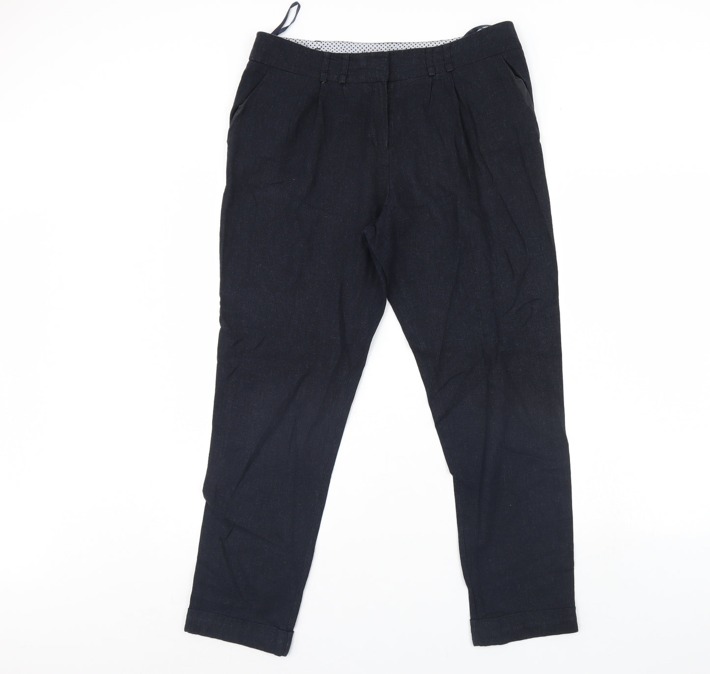 M&Co Womens Blue   Trousers  Size 12 L27 in