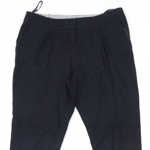M&Co Womens Blue   Trousers  Size 12 L27 in