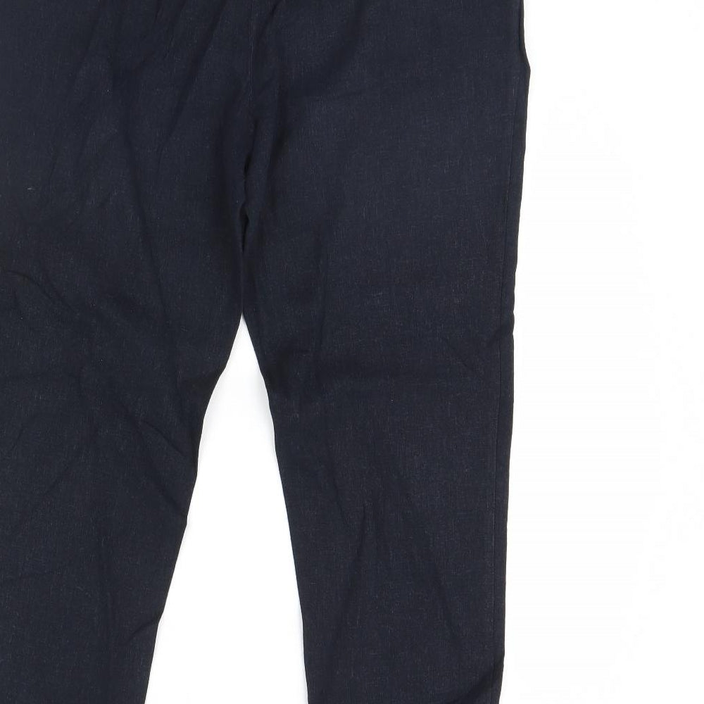 M&Co Womens Blue   Trousers  Size 12 L27 in