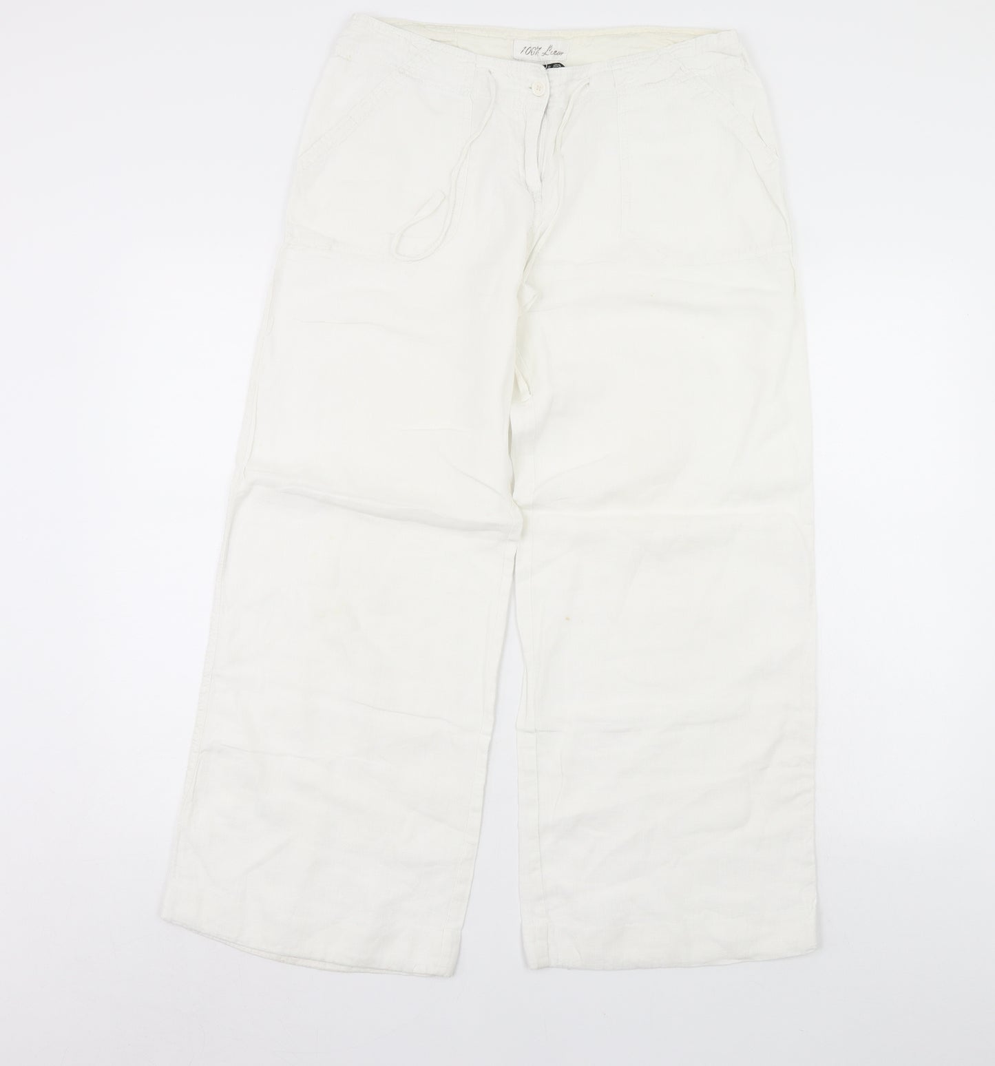 Atmosphere Womens White   Trousers  Size 10 L29 in