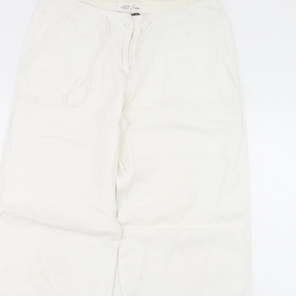 Atmosphere Womens White   Trousers  Size 10 L29 in