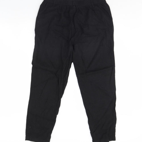 M&Co Womens Black   Trousers  Size 12 L28 in
