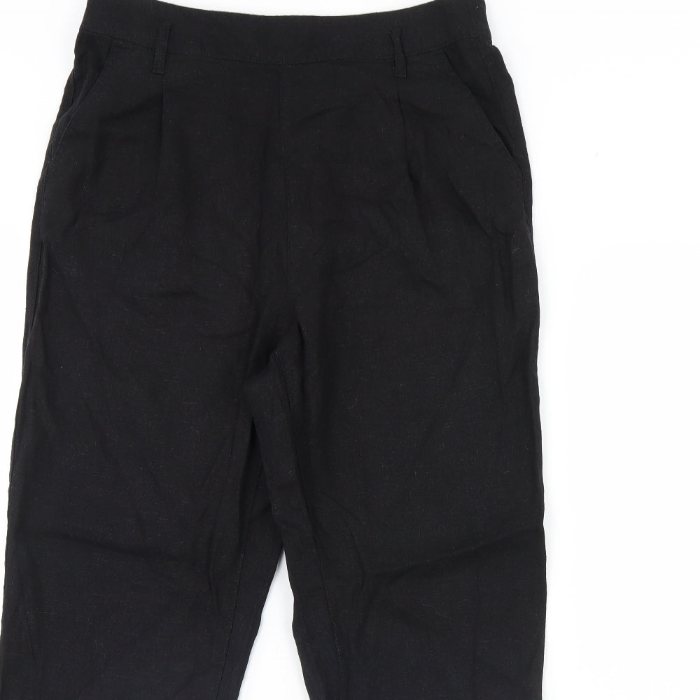 M&Co Womens Black   Trousers  Size 12 L28 in