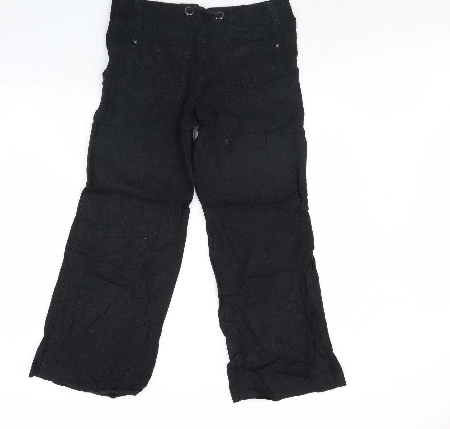 New Look Womens Black   Trousers  Size 10 L28 in