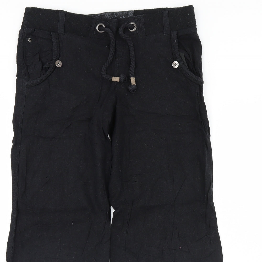 New Look Womens Black   Trousers  Size 10 L28 in
