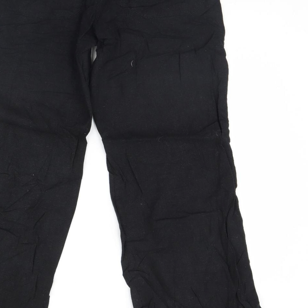 New Look Womens Black   Trousers  Size 10 L28 in