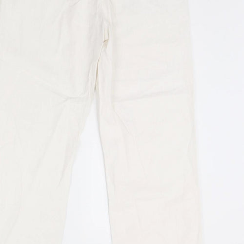 BHS Womens Ivory   Trousers  Size 12 L26 in