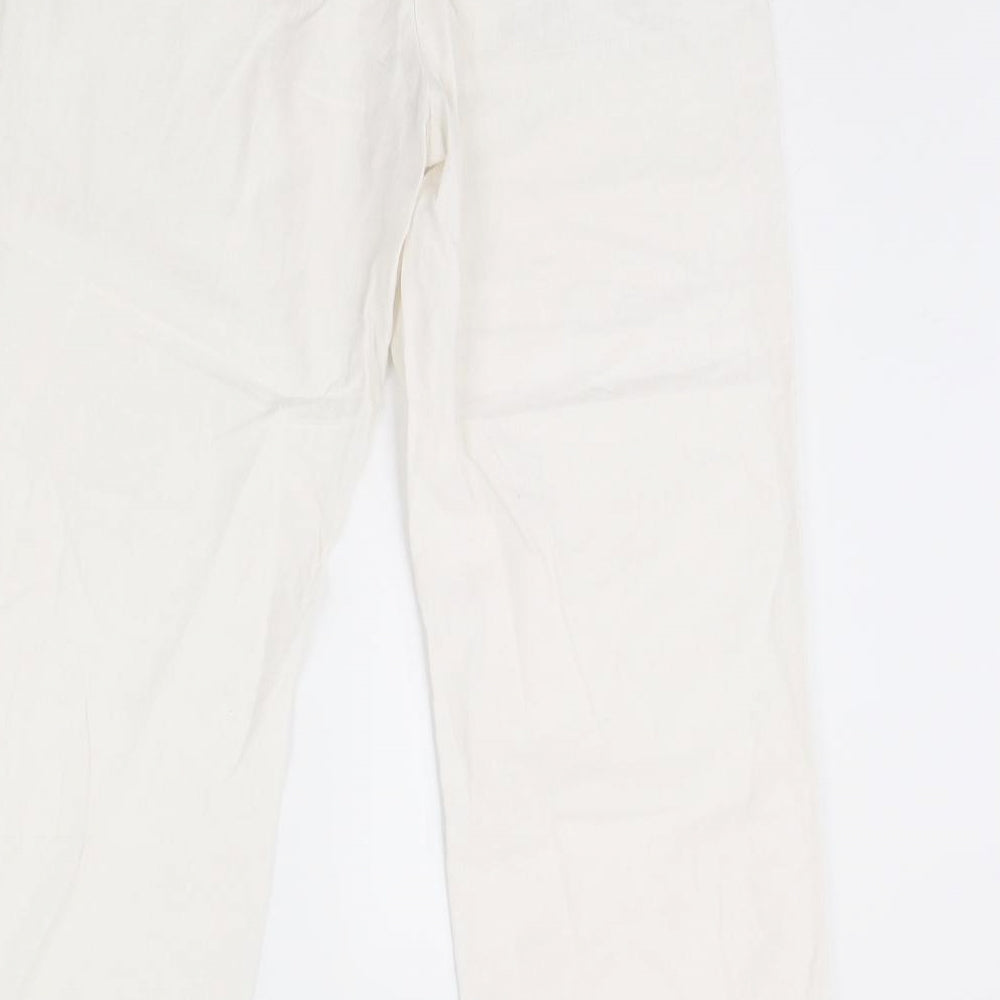 BHS Womens Ivory   Trousers  Size 12 L26 in