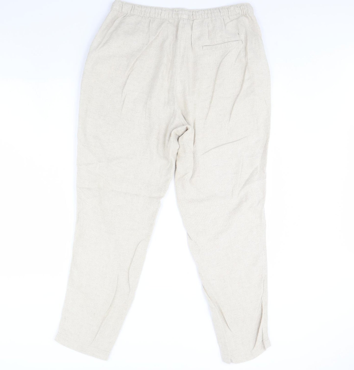 Papaya Womens Beige   Trousers  Size 14 L30 in