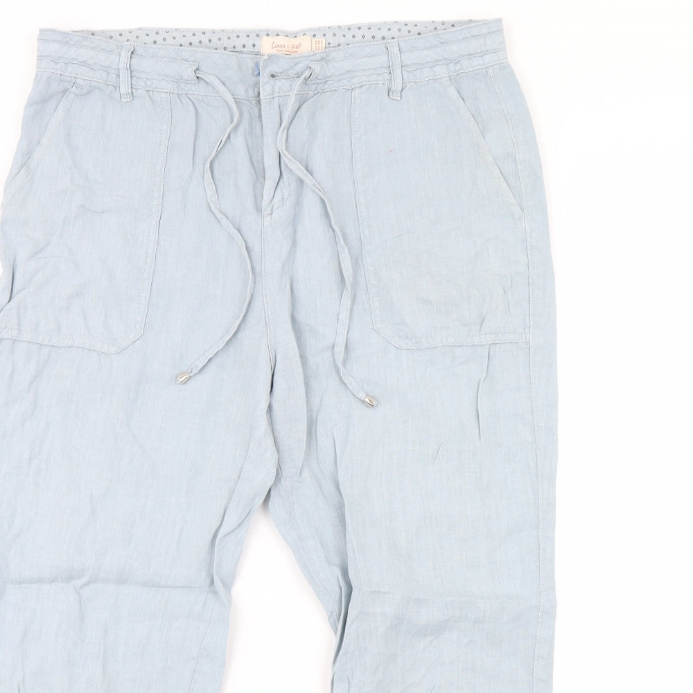 F&F Womens Blue   Trousers  Size 14 L27 in