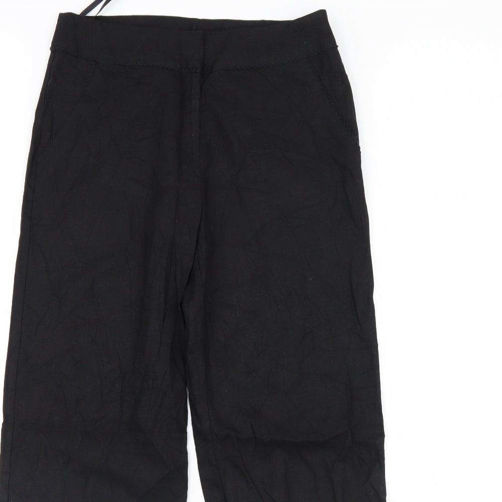 M&Co Womens Black   Trousers  Size 12 L30 in