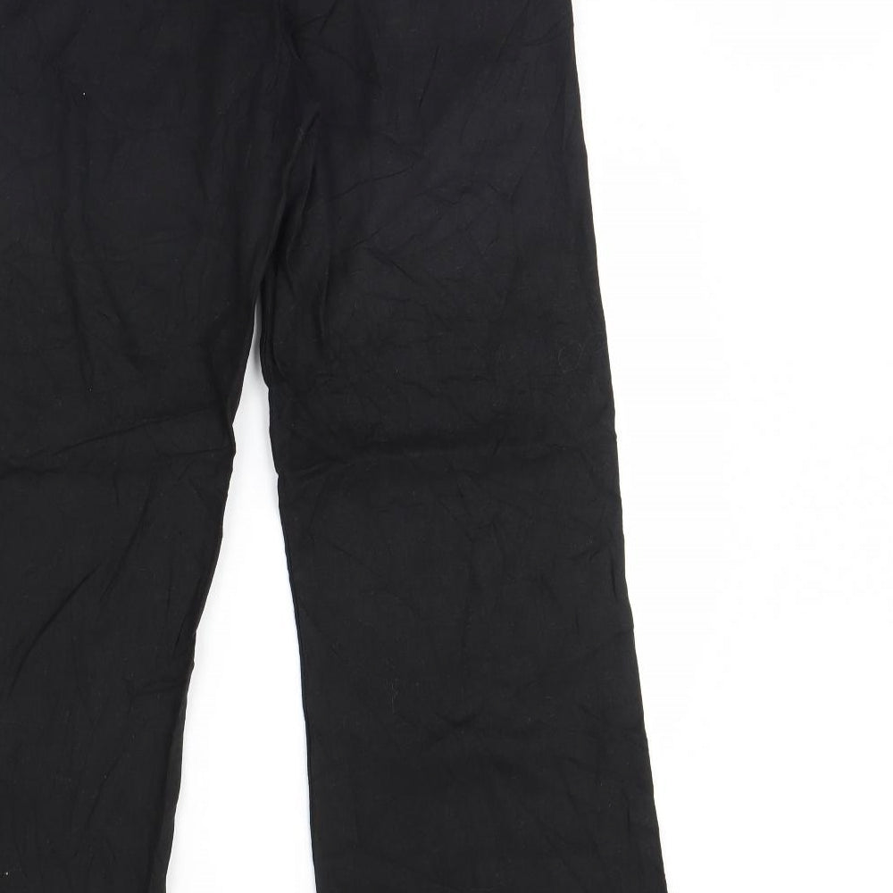 M&Co Womens Black   Trousers  Size 12 L30 in