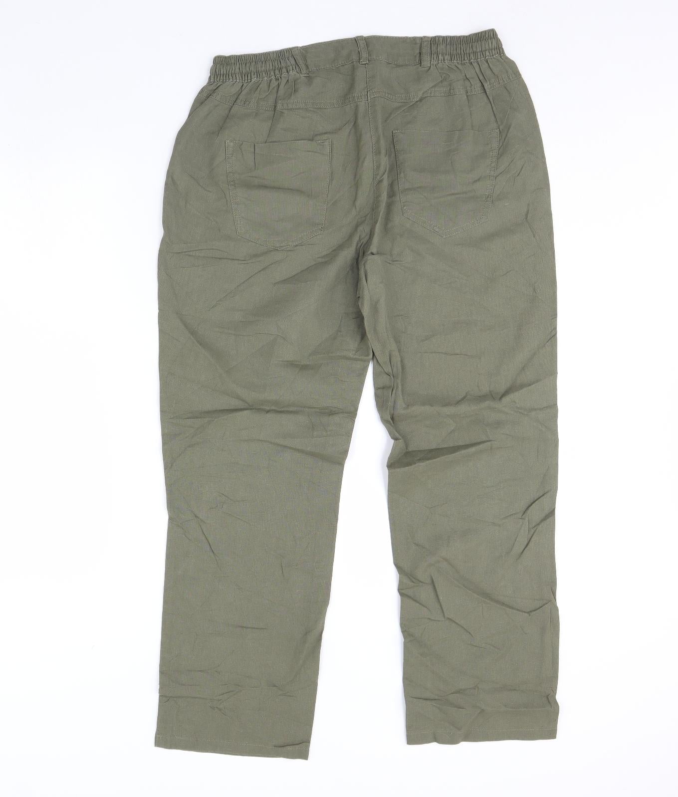 blue moti Womens Brown   Trousers  Size 12 L28 in