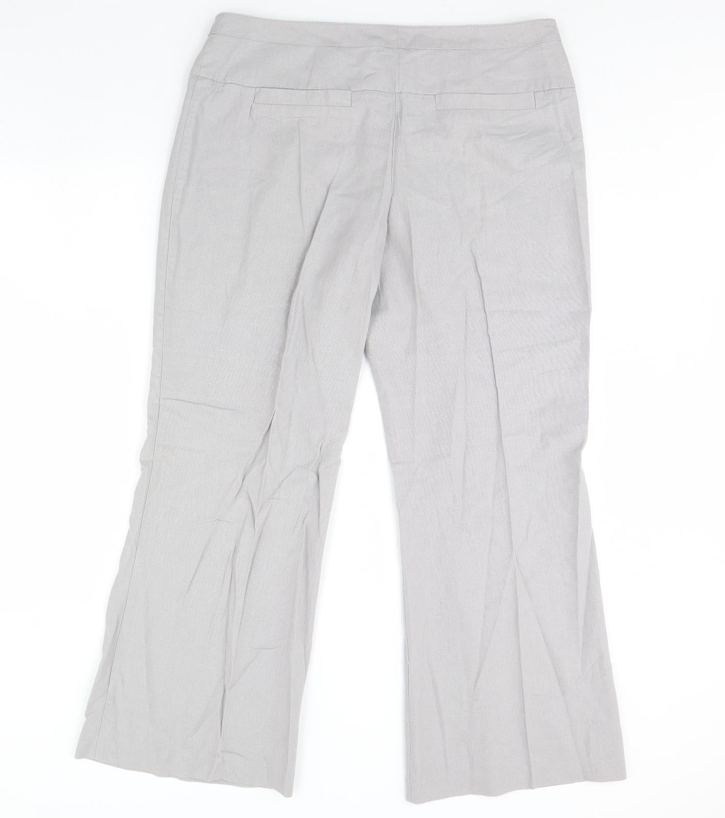 Debenhams Womens Grey   Trousers  Size 16 L32 in