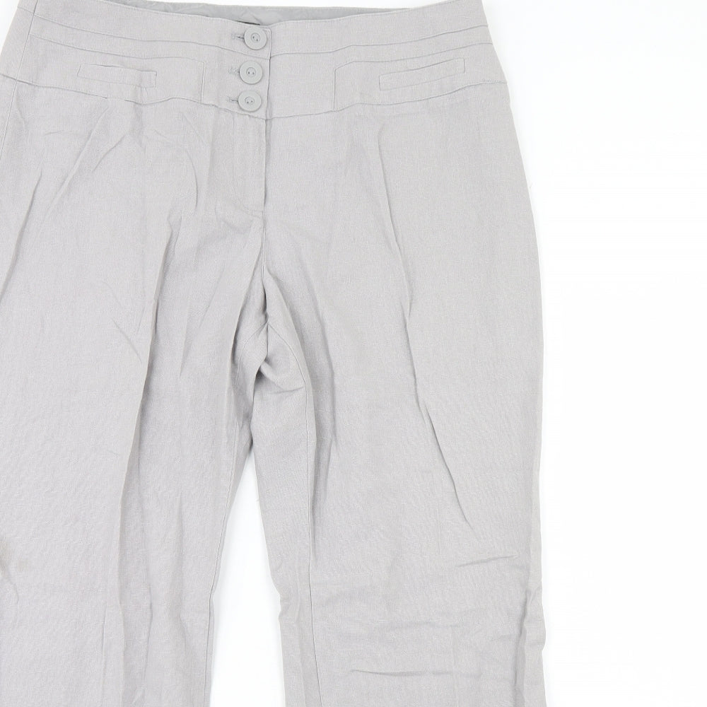 Debenhams Womens Grey   Trousers  Size 16 L32 in