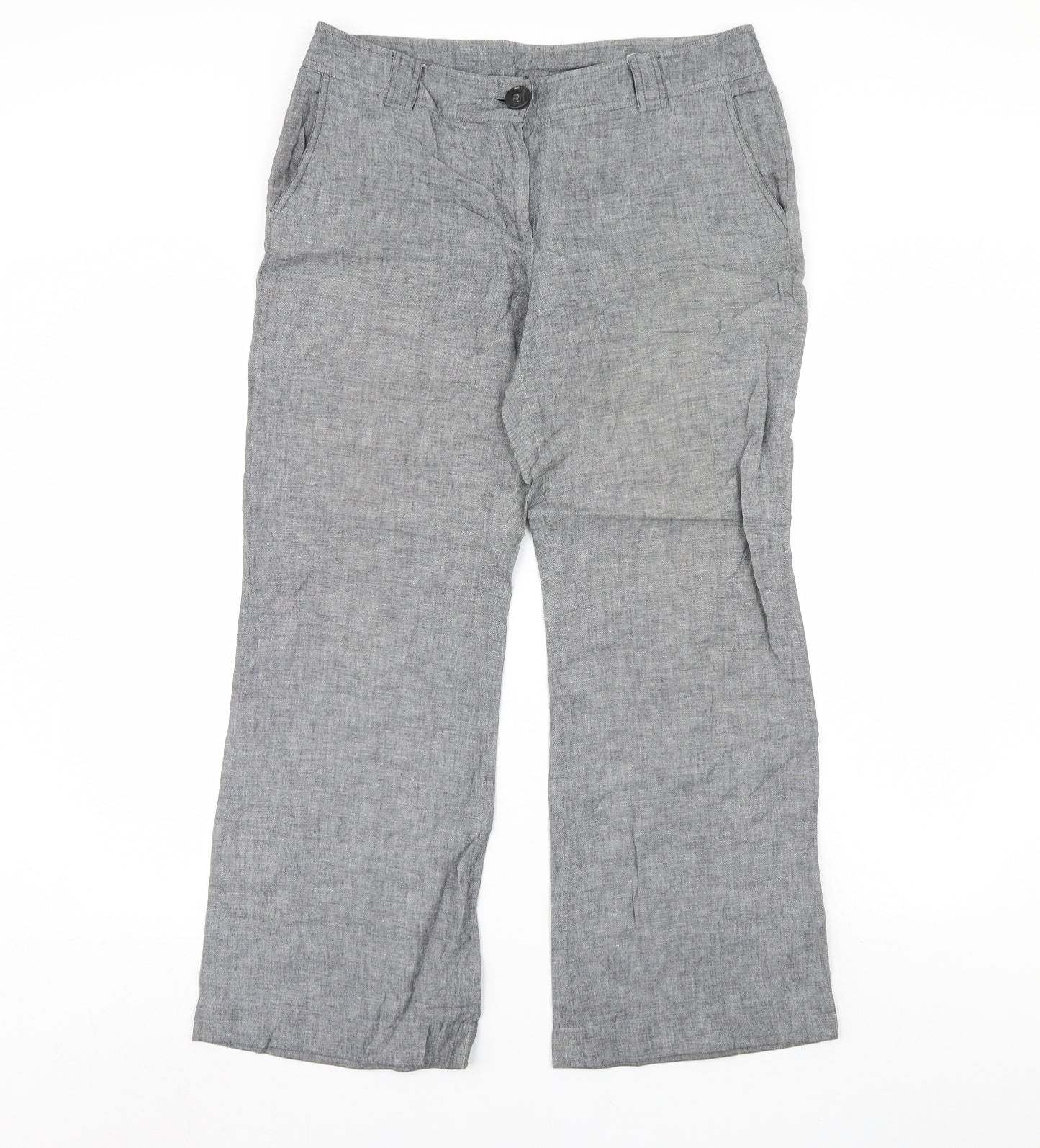 Cameieu Womens Grey   Trousers  Size 14 L29 in