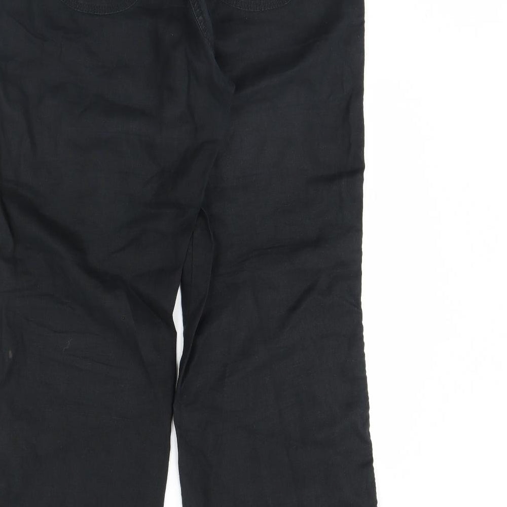 M&S Womens Black   Trousers  Size 12 L30 in