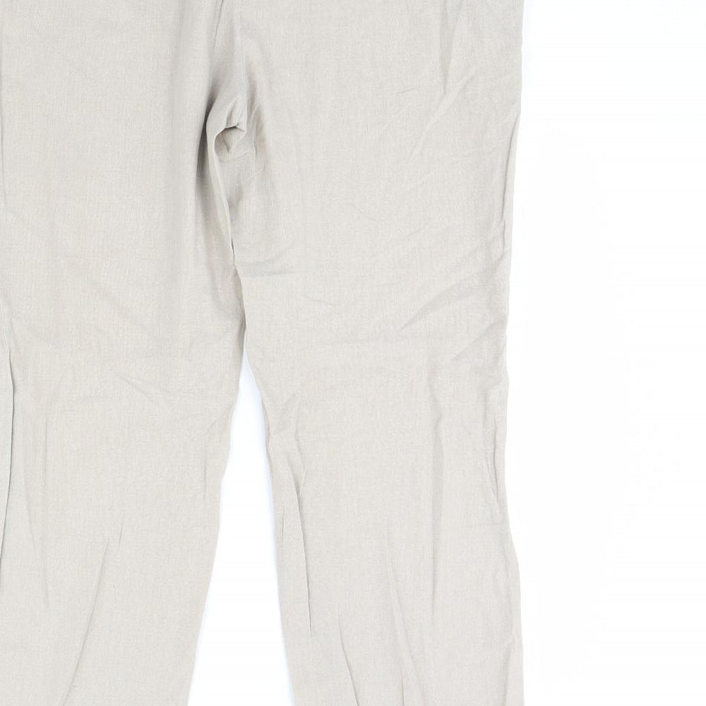 Klass Womens Beige   Trousers  Size 14 L30 in