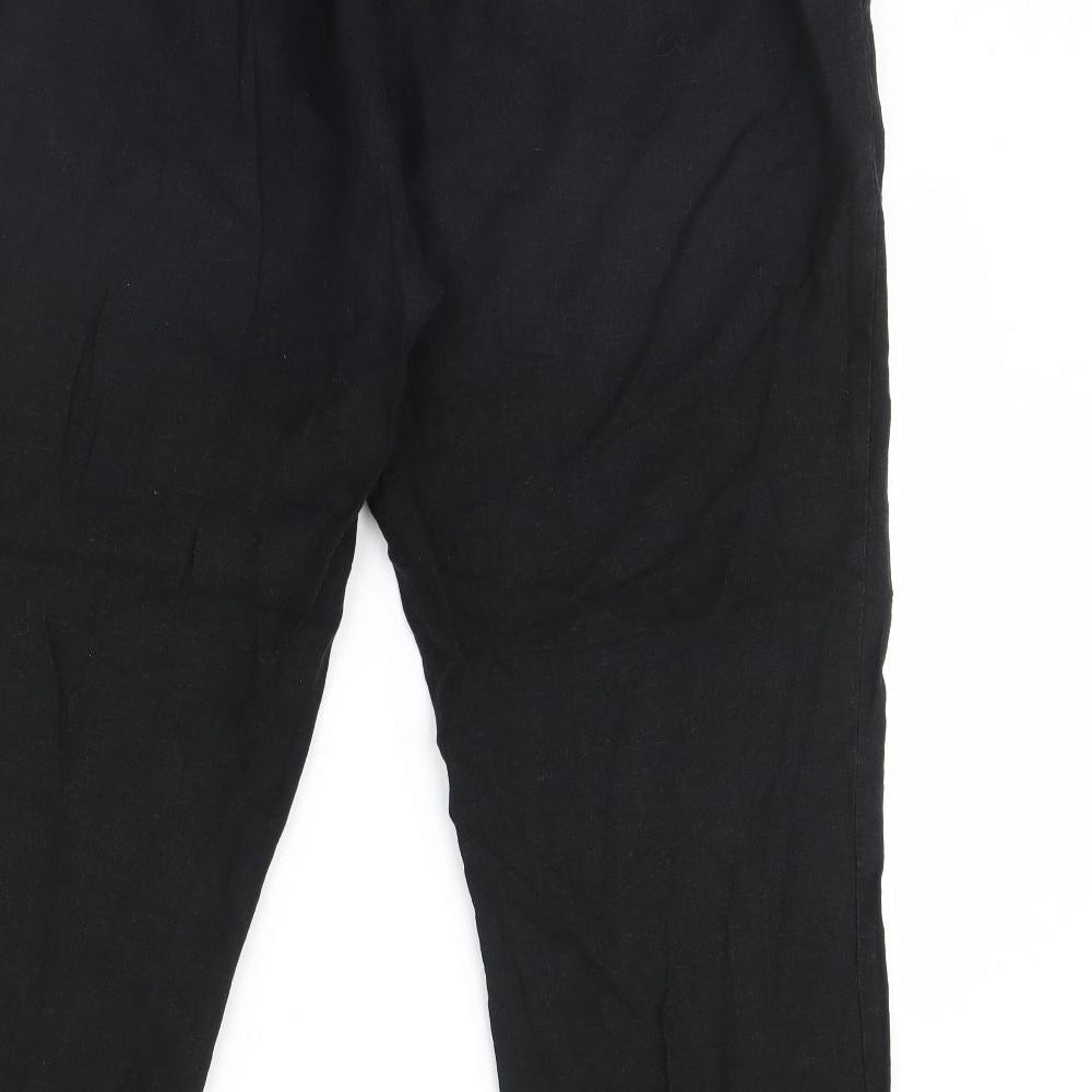 Monsoon Womens Black   Trousers  Size 16 L28 in