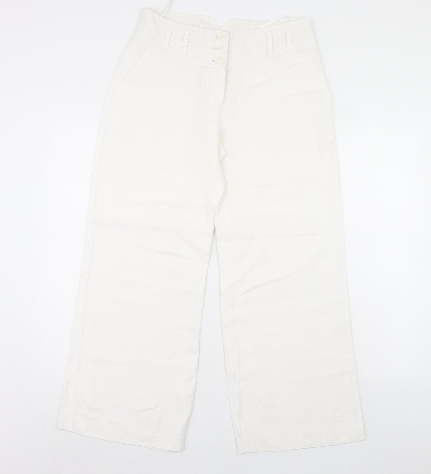 NEXT Womens White   Trousers  Size 10 L29 in