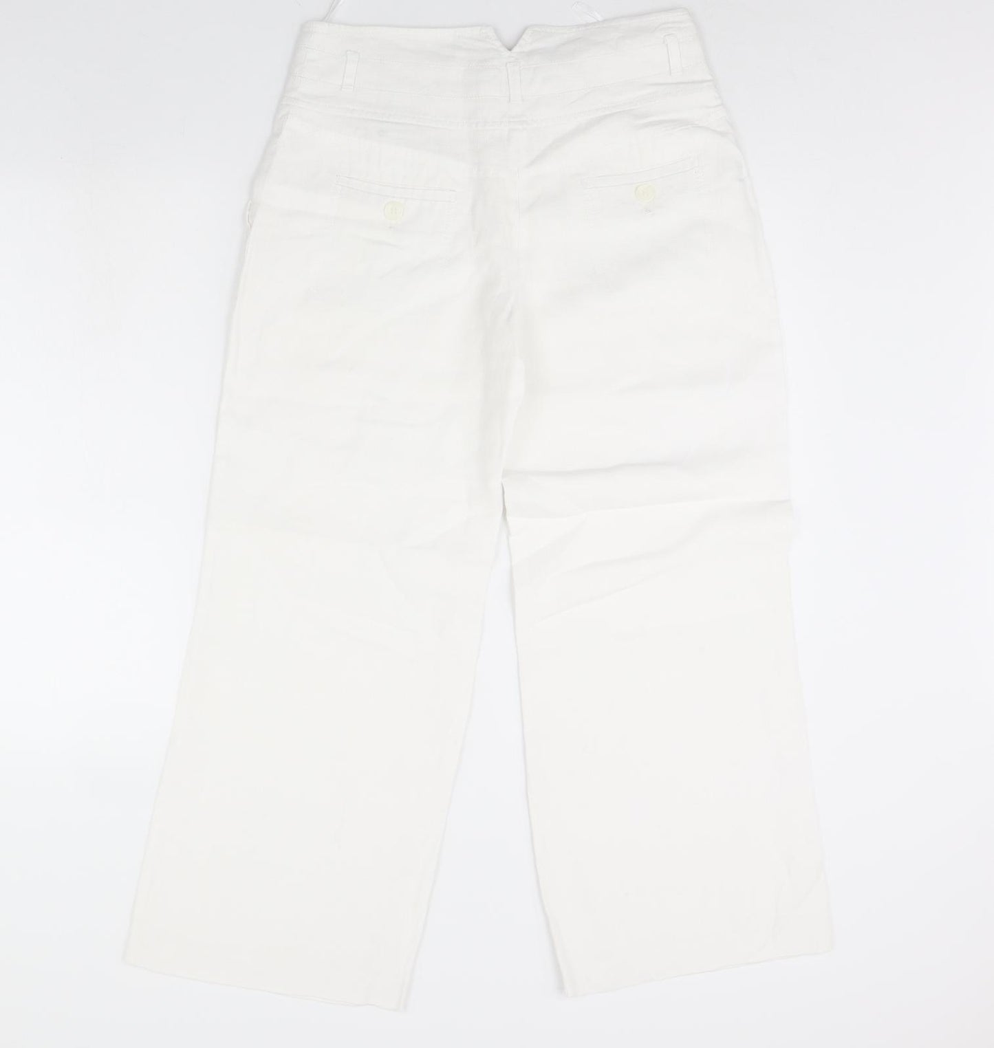NEXT Womens White   Trousers  Size 10 L29 in