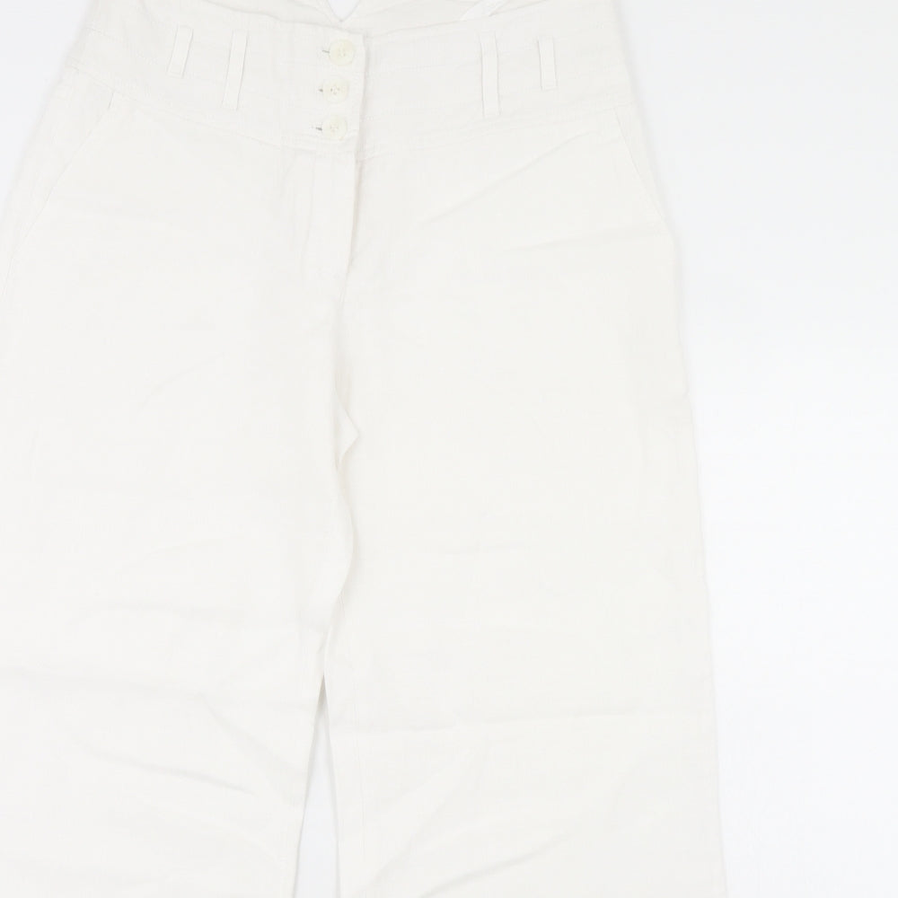NEXT Womens White   Trousers  Size 10 L29 in