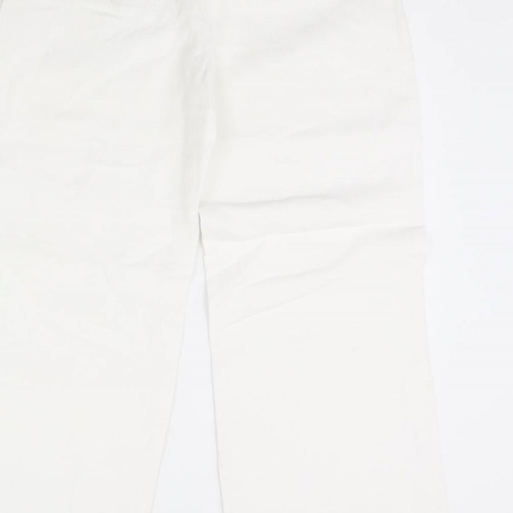NEXT Womens White   Trousers  Size 10 L29 in