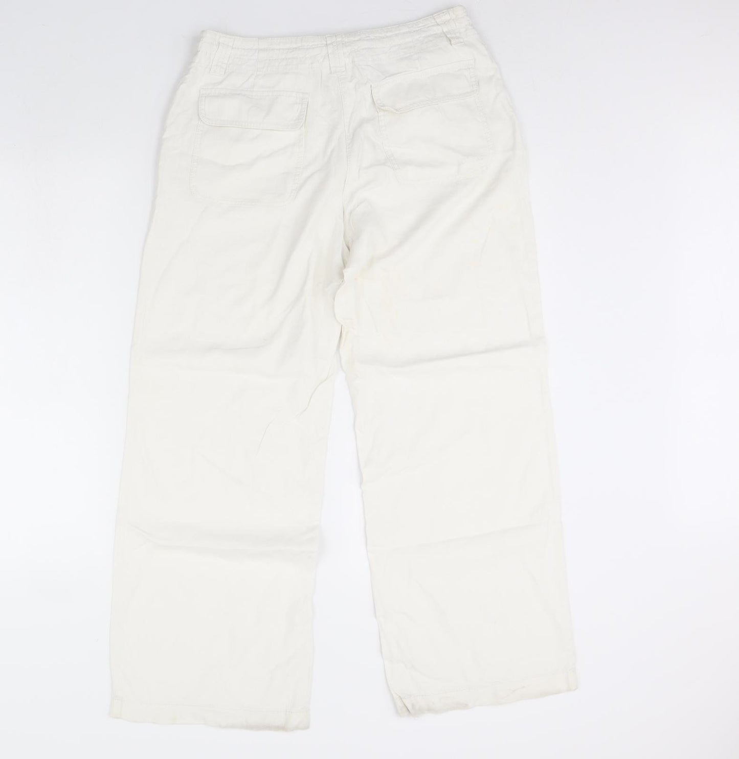 NEXT Womens White   Trousers  Size 10 L30 in