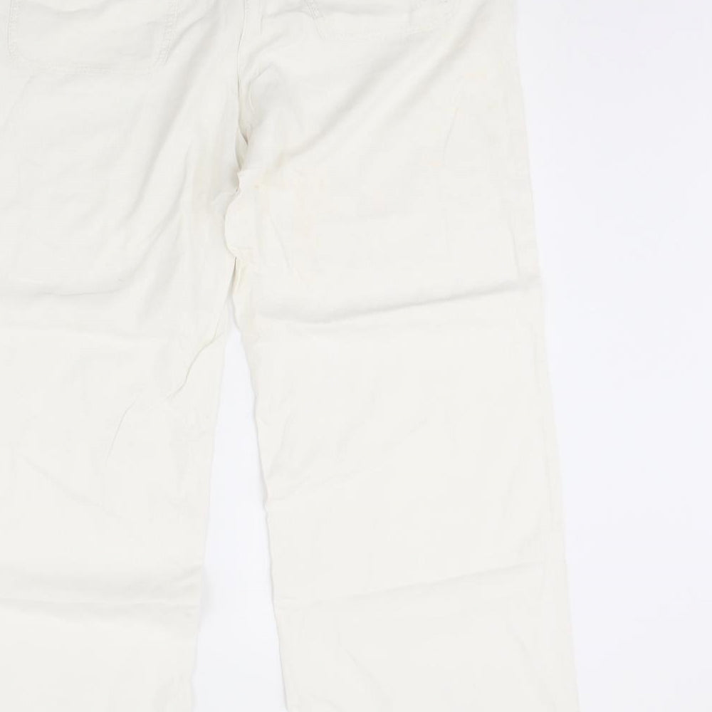 NEXT Womens White   Trousers  Size 10 L30 in