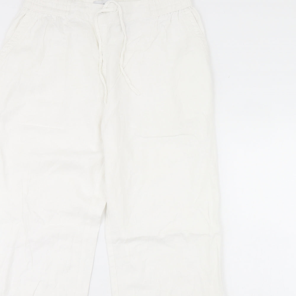 NEXT Womens White   Trousers  Size 14 L30 in