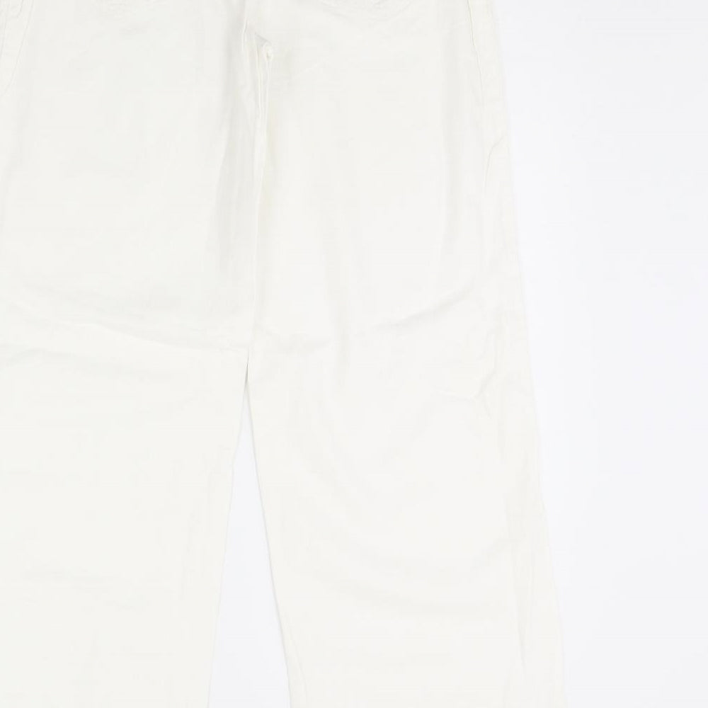 NEXT Womens White   Trousers  Size 10 L30 in