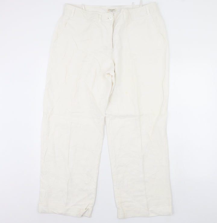 Christian Berg Womens White Trousers Size 38 in L30 in