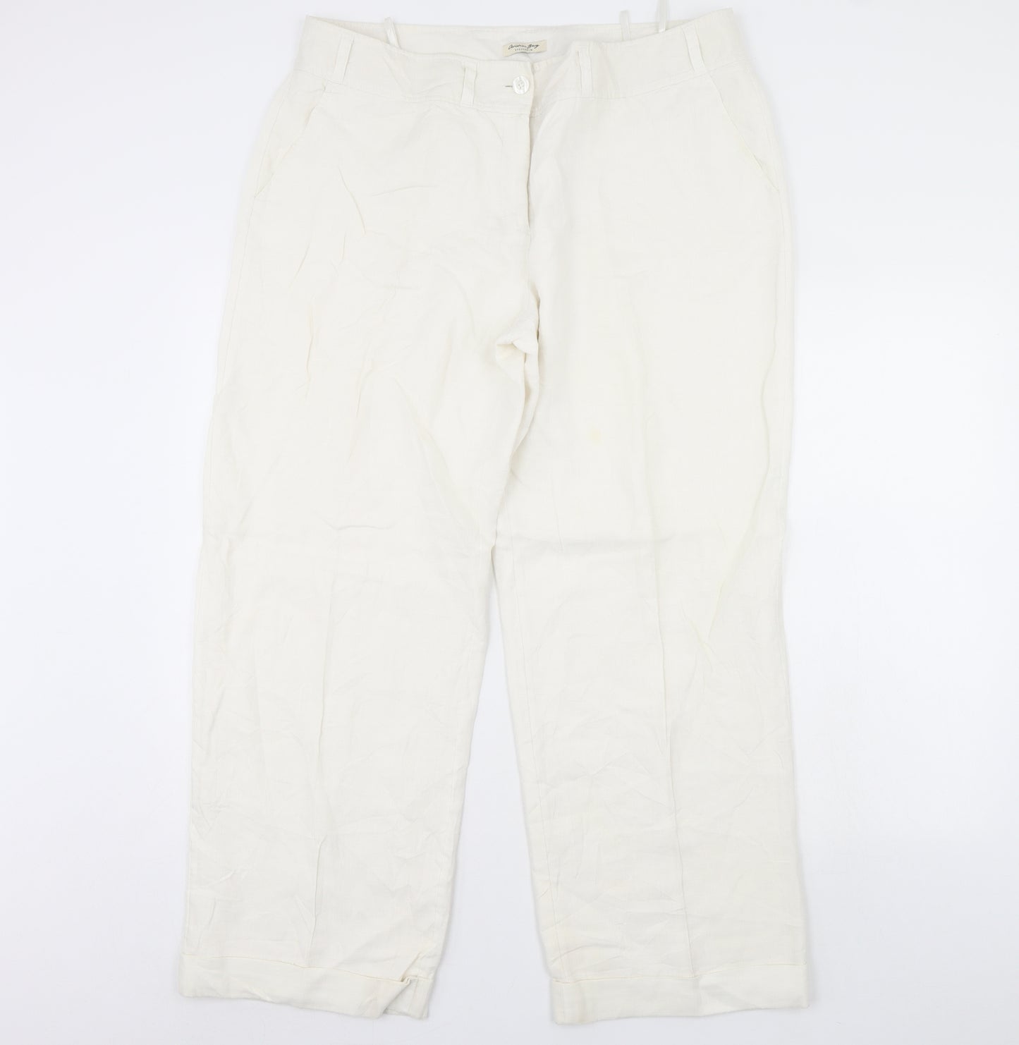 Christian Berg Womens White   Trousers  Size 38 in L30 in