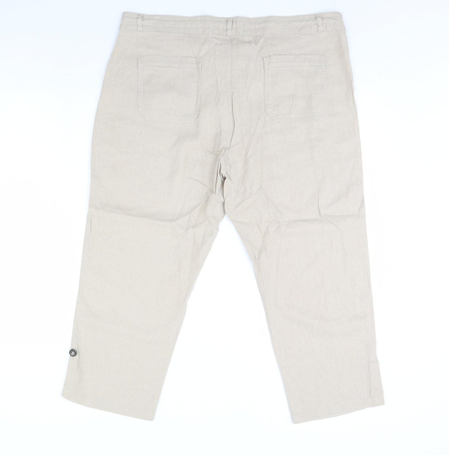 Atmosphere Womens Beige   Trousers  Size 18 L23 in