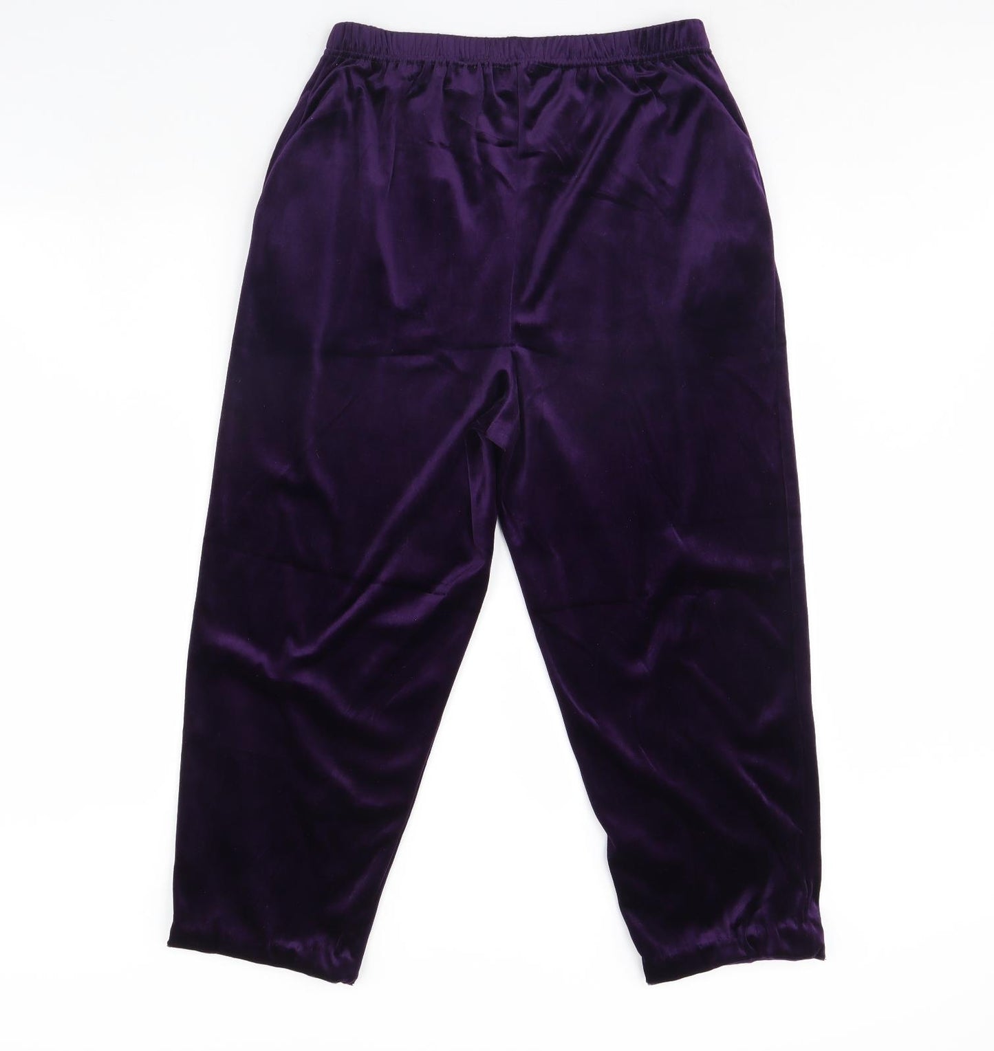 Blast Womens Purple  Velour Trousers  Size M L23 in
