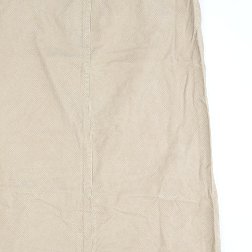 SixteenTwentySIx Womens Beige  Corduroy Maxi Skirt Size 40 in