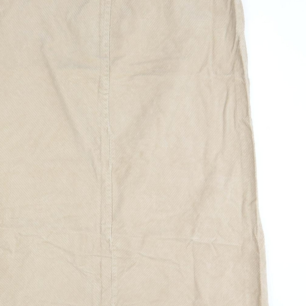 SixteenTwentySIx Womens Beige  Corduroy Maxi Skirt Size 40 in