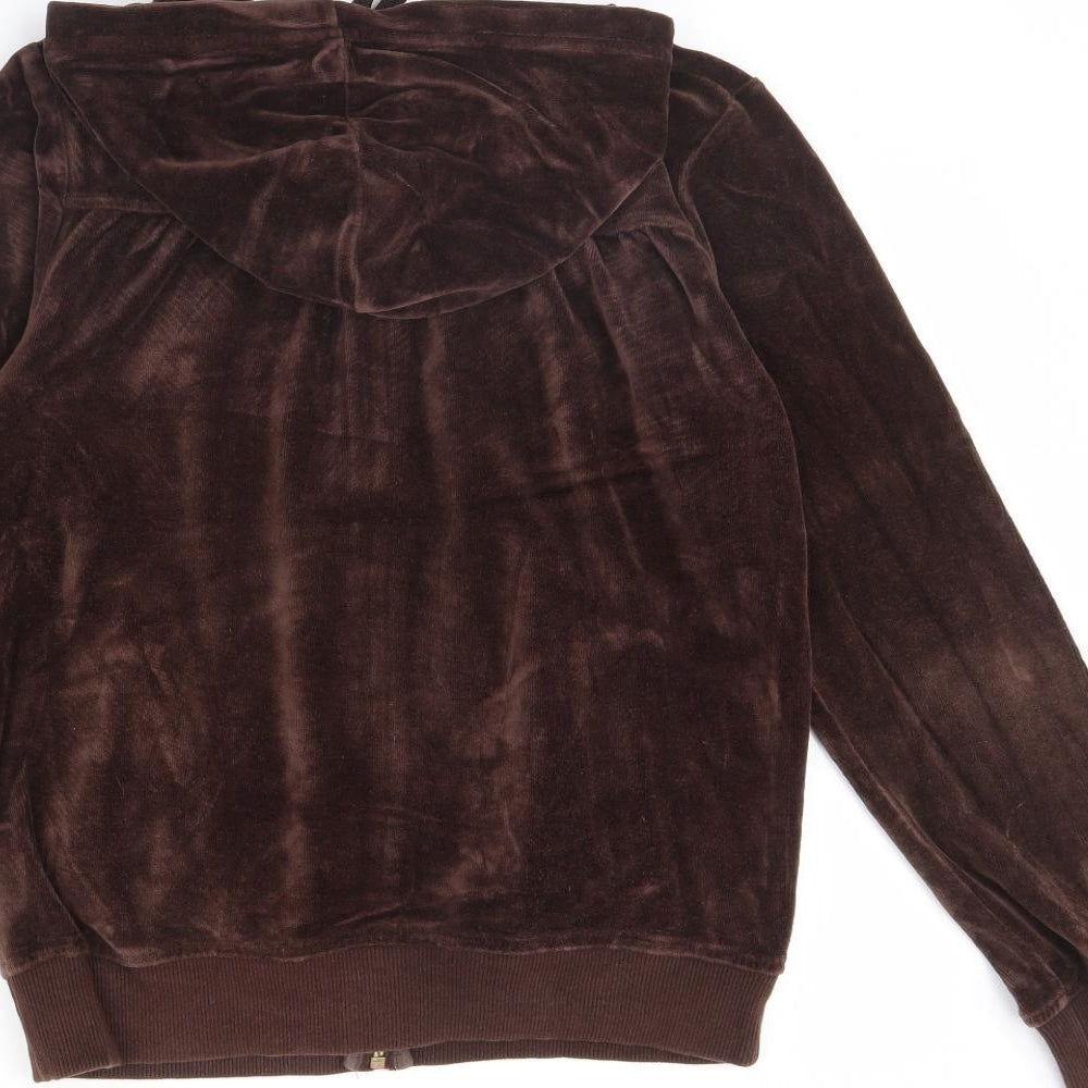 TCM Womens Brown  Velour Jacket  Size 10